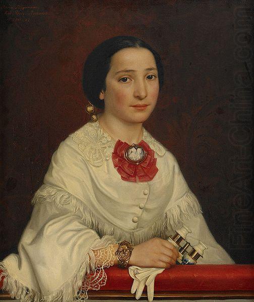 Emma Ekwall Portratt forestallande Maria Dominica Ricci china oil painting image